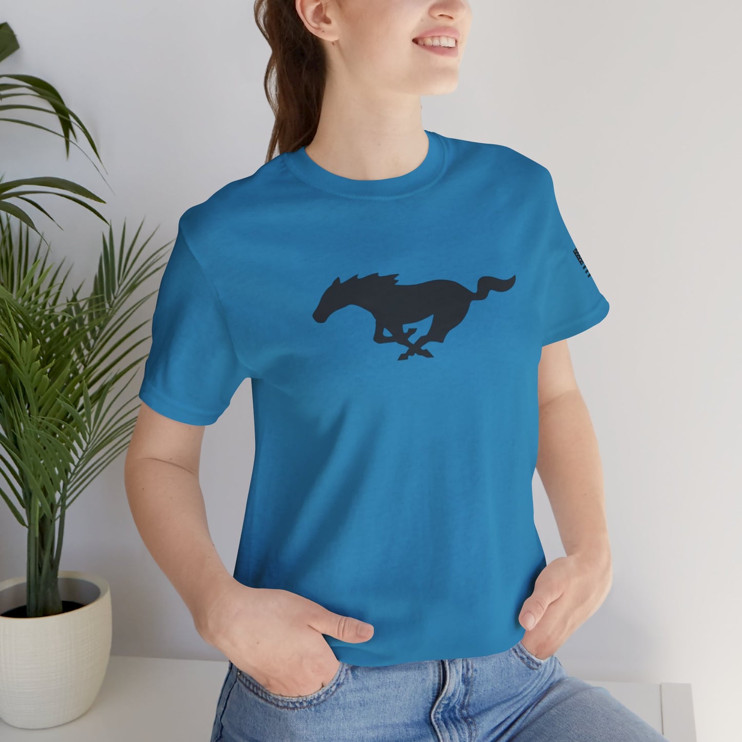 Racing Mustang Graphic Tee - Unisex Short Sleeve Shirt with Sleek Car Designs