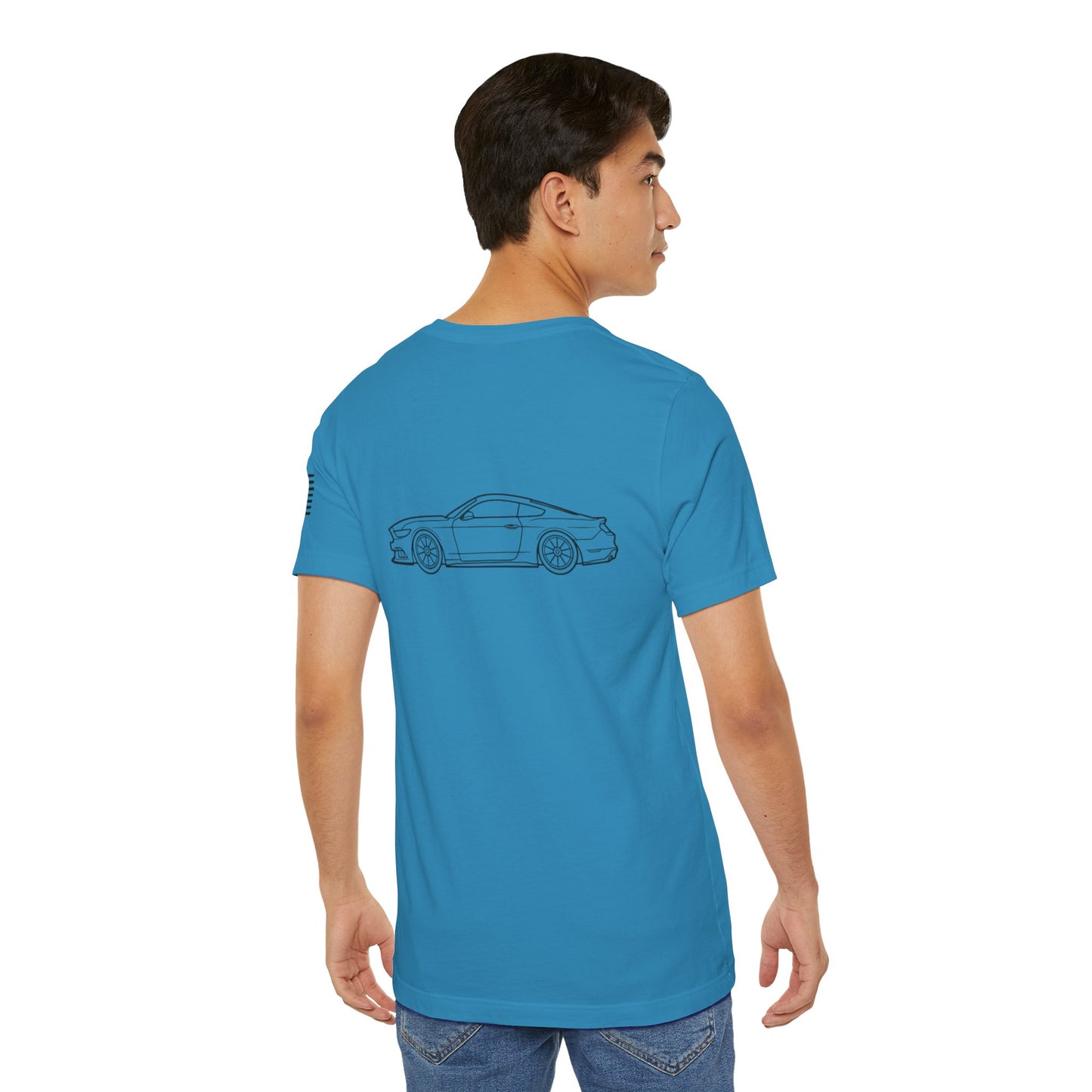 Racing Mustang Graphic Tee - Unisex Short Sleeve Shirt with Sleek Car Designs