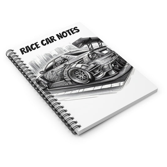 Race Car Notes Spiral Notebook - Perfect for Automotive Enthusiasts