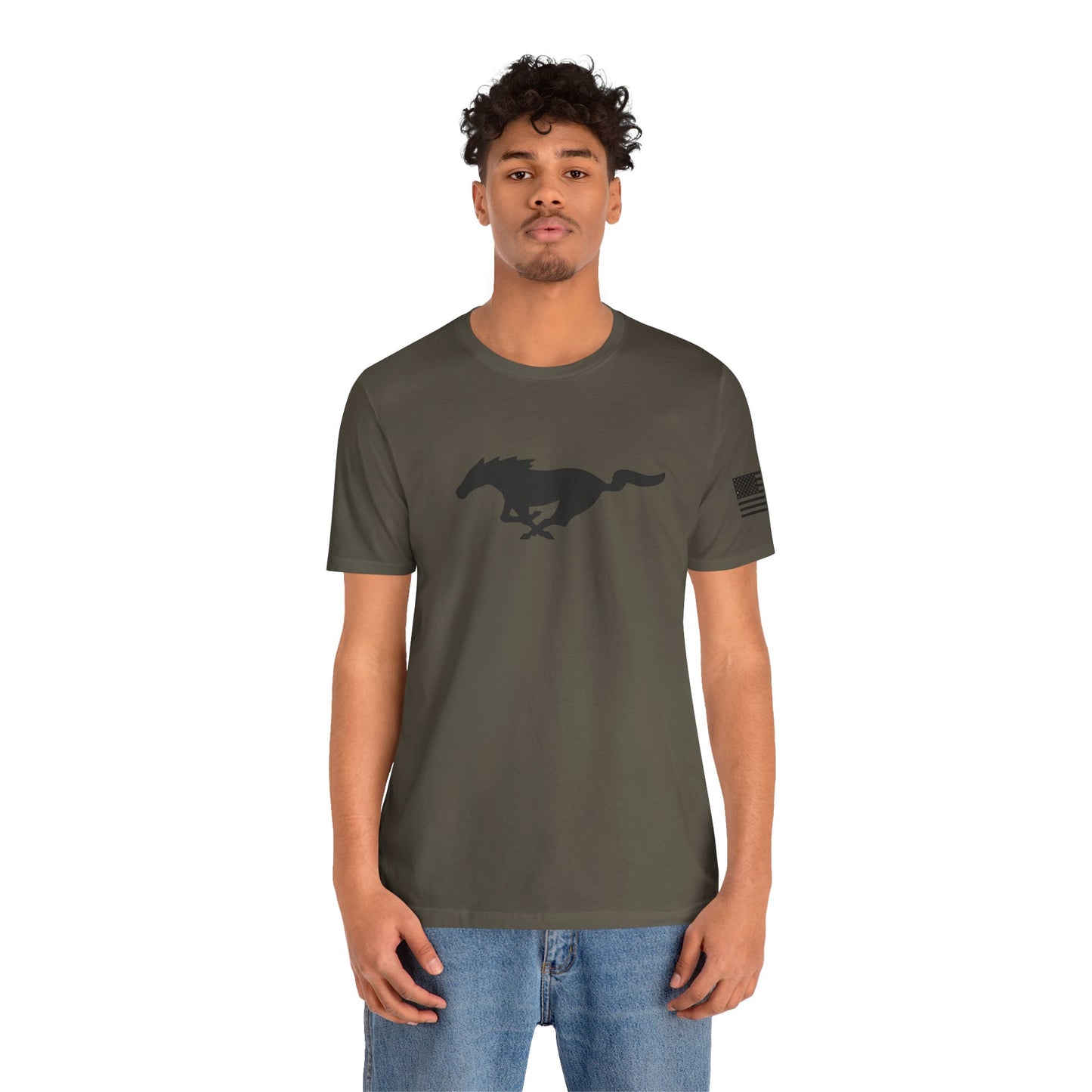 Racing Mustang Graphic Tee - Unisex Short Sleeve Shirt with Sleek Car Designs