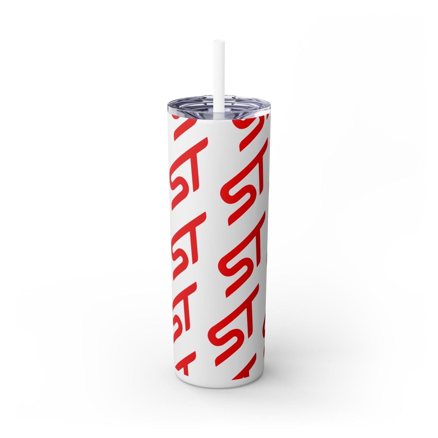 Trendy Red Letter Skinny Tumbler with Straw - 20oz Insulated Drinkware