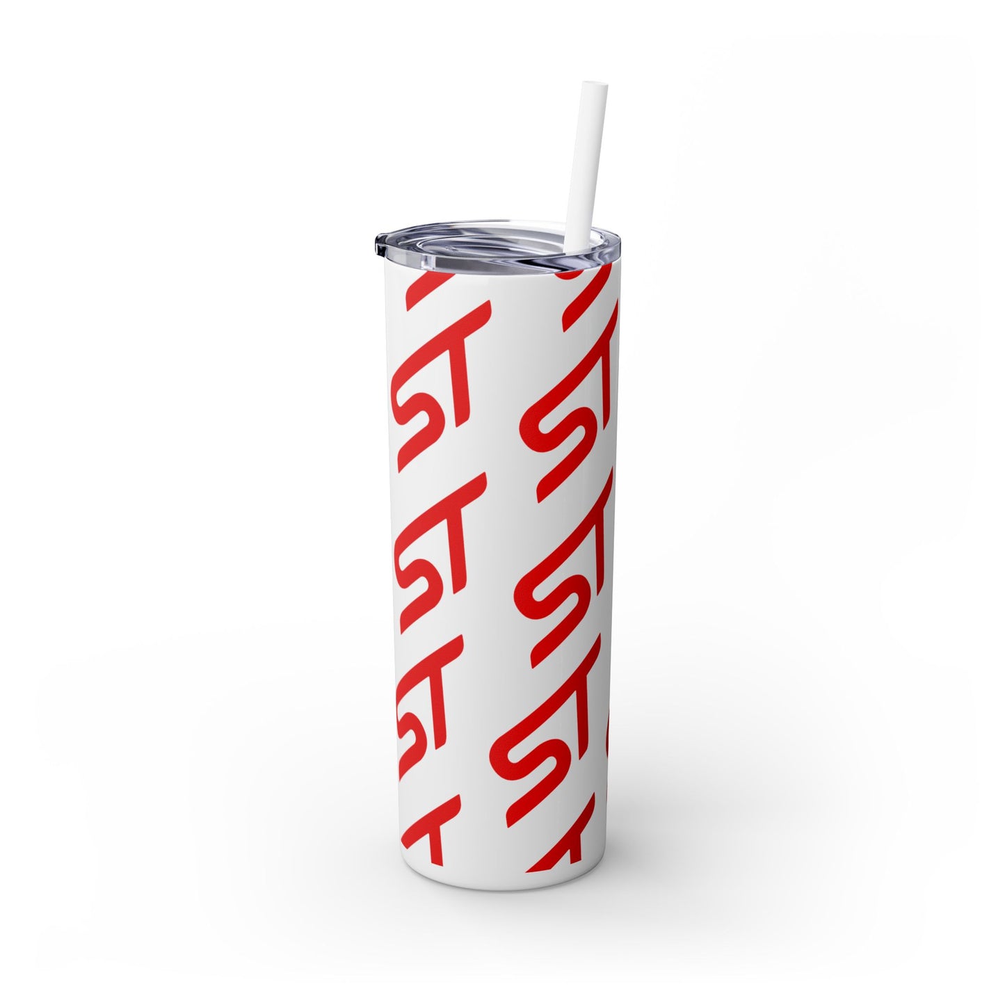 Trendy Red Letter Skinny Tumbler with Straw - 20oz Insulated Drinkware